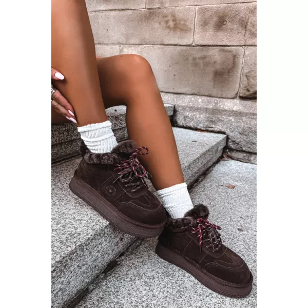  Oameni de zăpadă pentru femei BIG STAR SHOES UU274312 CIOCOLATĂ 