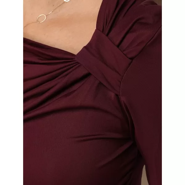  Bluza de dama DSTREET RY2945 BURGUNDIA 