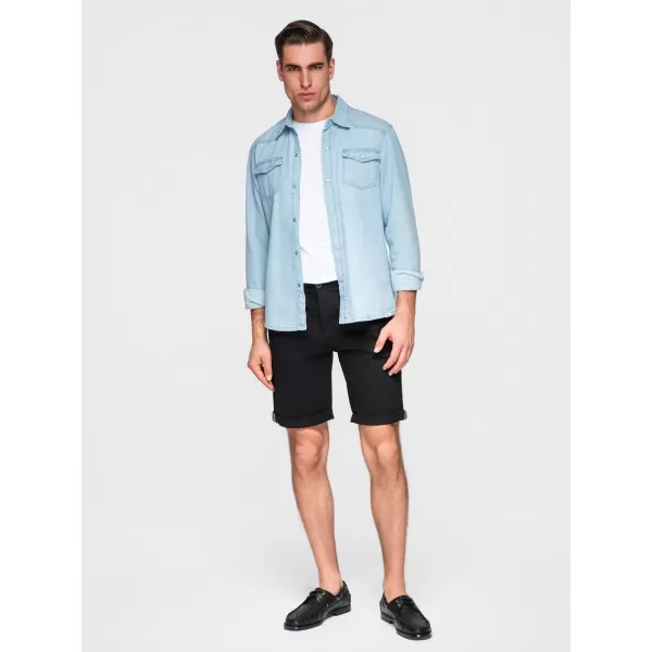  Pantaloni scurți pentru bărbați OMBRE W532 NEGRU 