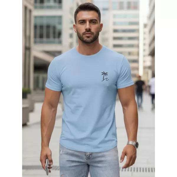  Tricou pentru bărbați DSTREET NX5105R-SK ALBASTRU DESCHIS 