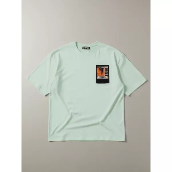  Tricou pentru bărbați DSTREET RX5305 VERDE DESCHIS 
