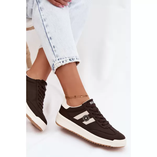  Adidași de damă BIG STAR SHOES UU274024 MARO/BEJ 