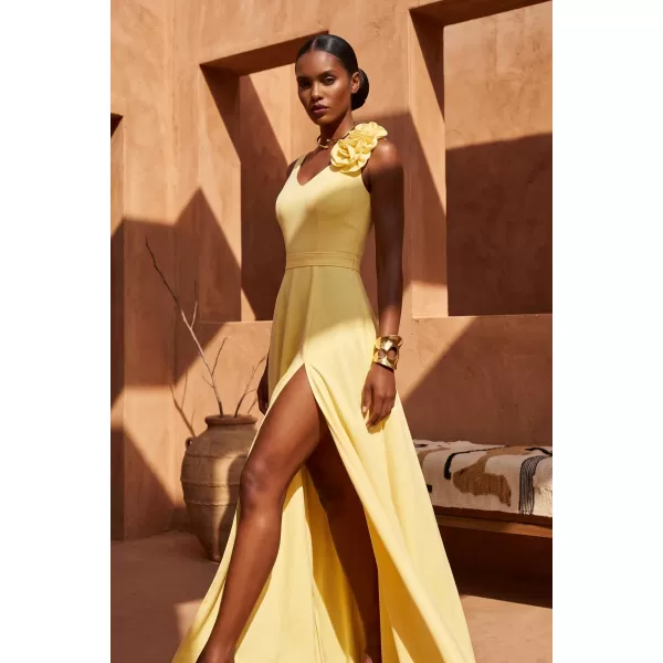  Rochie NUMOCO 643-5 GALBEN DE UNT 