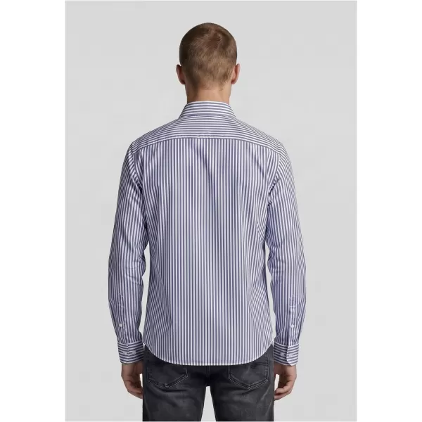  Cămașă pentru bărbați URBAN CLASSICS TB8597-03326 ALBASTRU/ALB 