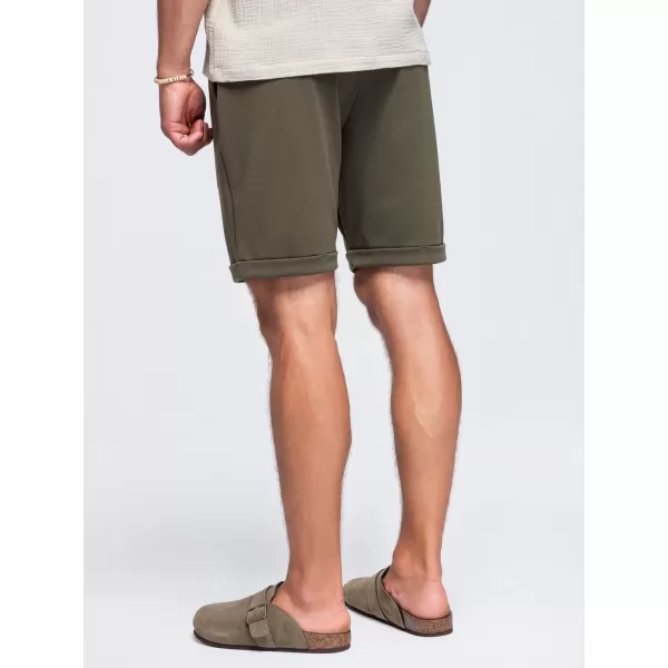  Pantaloni scurți pentru bărbați OMBRE OM-SRCS-0206 VERDE MĂSLINIU 