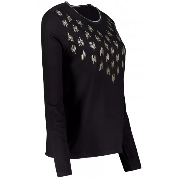  Tricou de damă ALTISPORT IDIARA NEGRU 