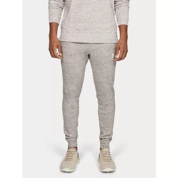  Pantaloni de trening pentru bărbați UNDER ARMOUR SPORTSTYLE TERRY JOGGER 1329289-112 ALB 