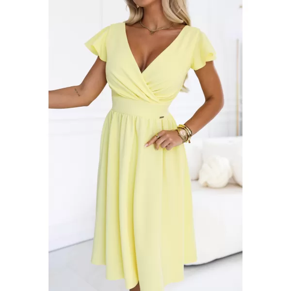  Rochie NUMOCO 425-18 GALBEN DE UNT 