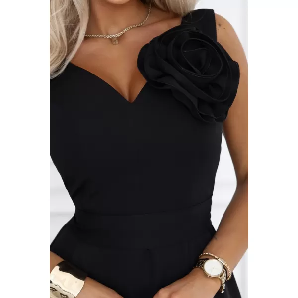  Rochie NUMOCO 669-6 NEGRU CLASIC 