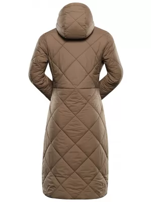 Palton de iarnă de damă ALPINE PRO STAWA NUANȚĂ SEPIA
