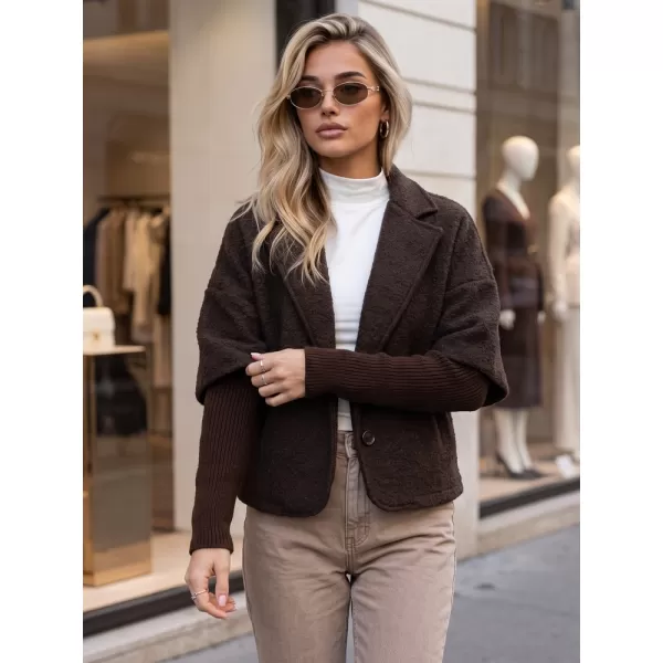  Palton de damă DSTREET NY0843 MARO 