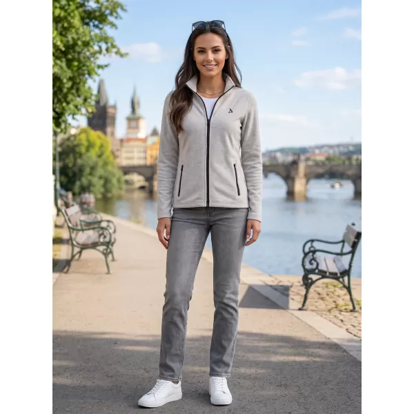  Hanorac de damă din fleece ALTISPORT ALW002852 EVIDENȚIERI ARGINTII 
