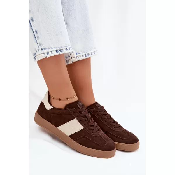  Adidași de damă BIG STAR SHOES UU274008 MARO/BEJ 
