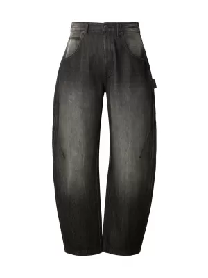 Pantaloni pentru bărbați URBAN CLASSICS TB8057 MARMURĂ GRI MIJLOCIU PROFUND SPĂLATĂ