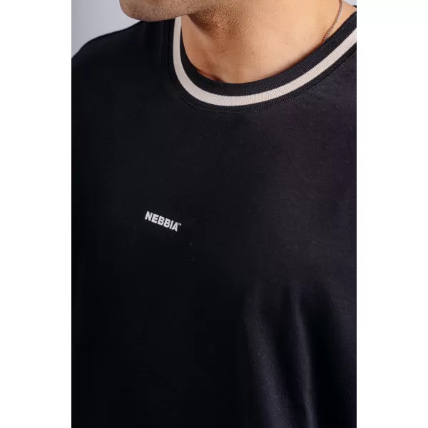  Tricou supradimensionat NEBBIA PRIMAL 869 NEGRU 
