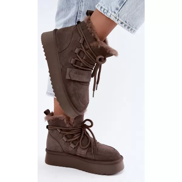  Pantofi de dama BIG STAR SHOES UU274315 UMBRE MARO/BEJ 