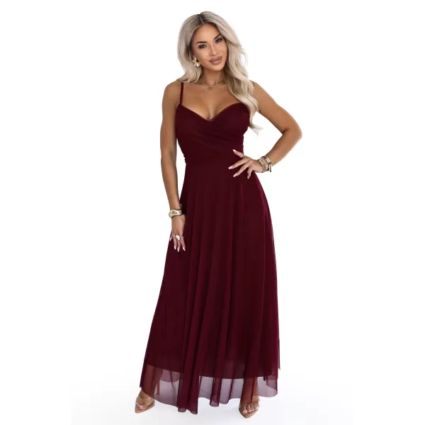  Rochie de femei NUMOCO 681-3 BURGUNDIA 