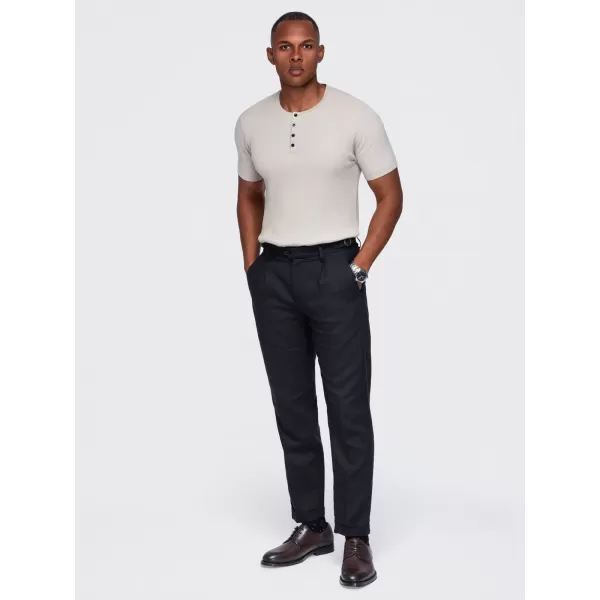  Tricou pentru bărbați OMBRE OM-TSCT-0304 GRI DESCHIS 