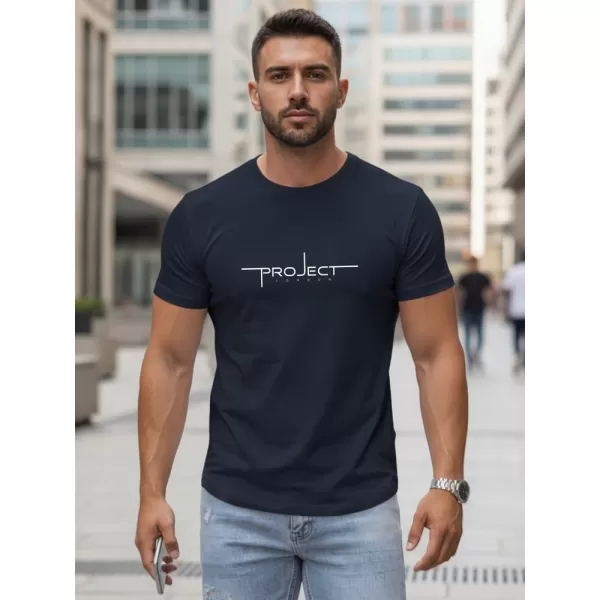 Tricou pentru bărbați DSTREET NX5127R-NY ALBASTRU ÎNCHIS 