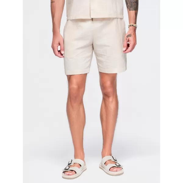  Pantaloni scurți pentru bărbați OMBRE OM-SRCS-0209 CREMĂ 