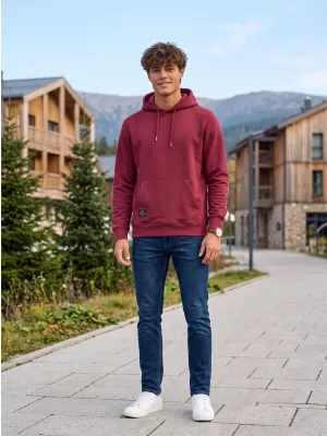 Hanorac pentru bărbați ALTISPORT NP/ALMST44001 BURGUNDIA