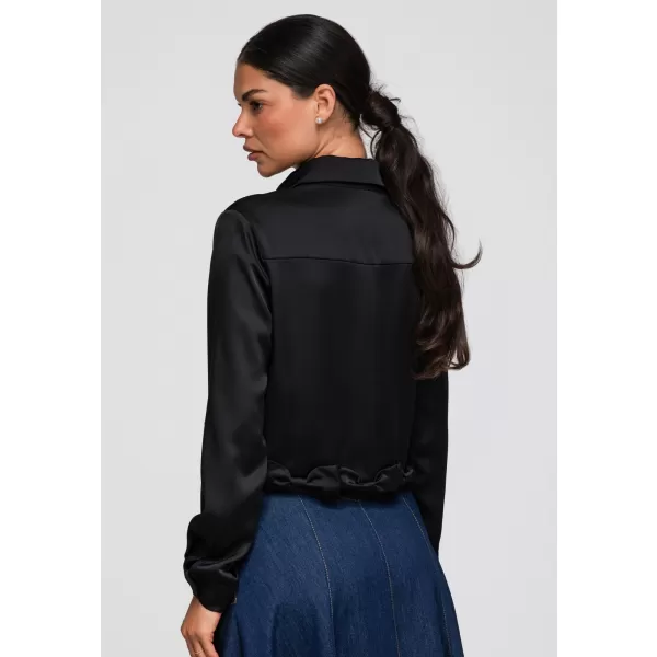  Cămașă de damă OMBRE OW-SH-E0059 NEGRU 