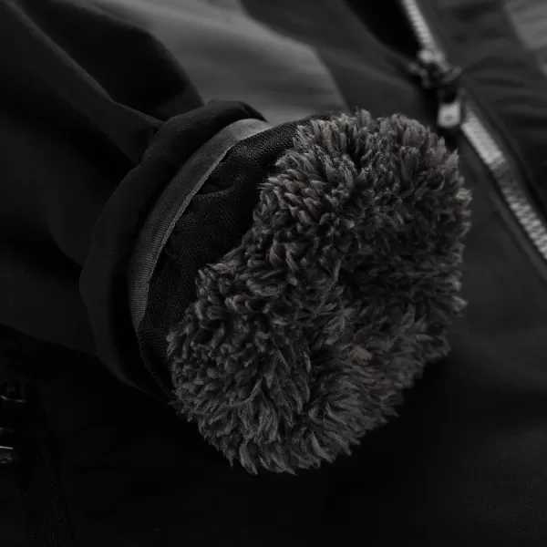  Jacheta pentru copii ALPINE PRO TEMUNO NEGRU 