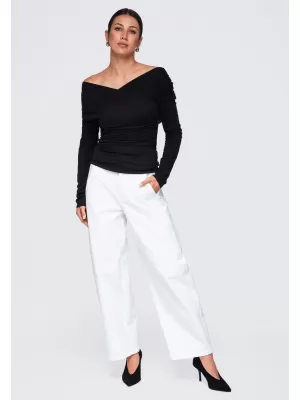 Bluza de dama OMBRE OW-TS-E0088 NEGRU