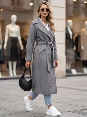 Palton de damă DSTREET NY0773 NEGRU