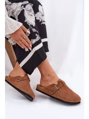 Papuci de damă BIG STAR SHOES RR274A387 MARO/BEJ