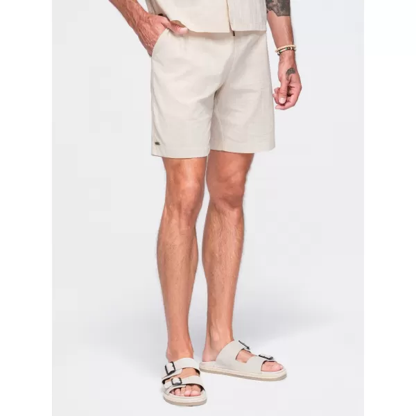  Pantaloni scurți pentru bărbați OMBRE OM-SRCS-0209 CREMĂ 
