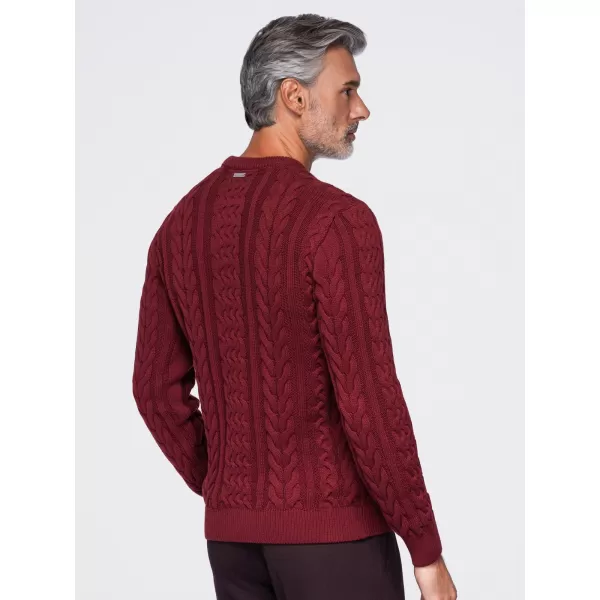  Pulover pentru bărbați OMBRE OM-SWSW-0191 BURGUNDIA 