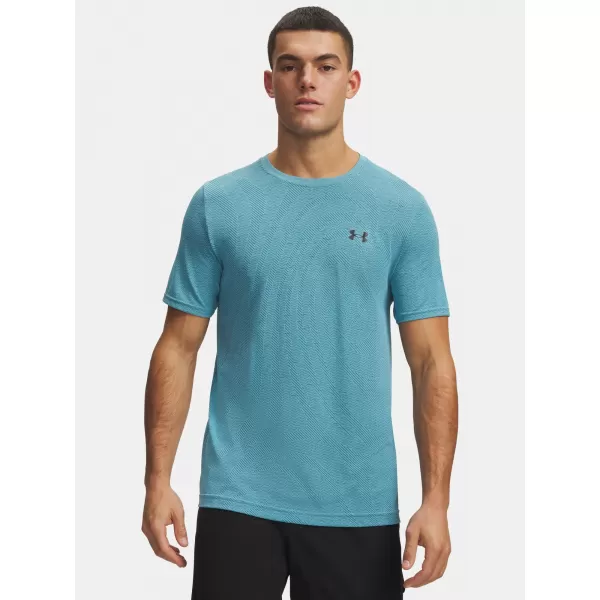 Tricou pentru bărbați UNDER ARMOUR VANISH SEAMLESS NOVELTY SS 6010603-425 ALBASTRU 