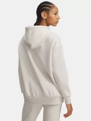 Hanorac de dama UNDER ARMOUR ICON FLEECE OS HOODIE 1379495-111 ALB