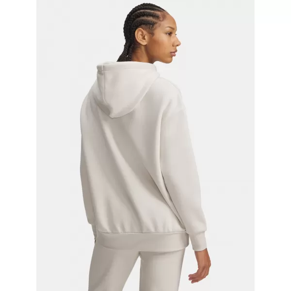  Hanorac de dama UNDER ARMOUR ICON FLEECE OS HOODIE 1379495-111 ALB 