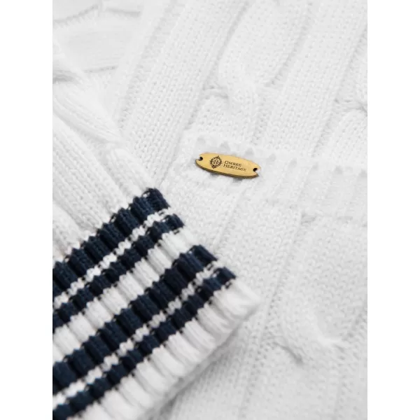  Cardigan pentru bărbați OMBRE OM-SWCD-0196 ALB 