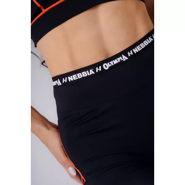  Pantaloni scurți de damă NEBBIA OLYMPIA HIGH-WAIST 937 NEGRU 