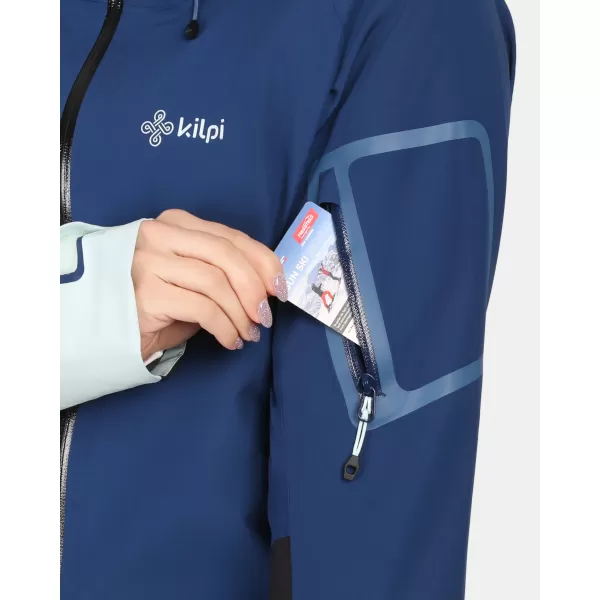  Jachetă hardshell pentru femei KILPI MAMBA-W 1L0101KI ALBASTRU ÎNCHIS 
