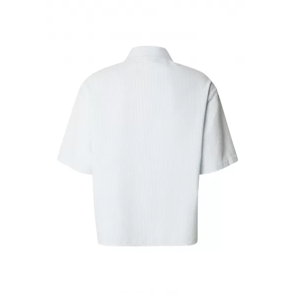  Cămașă pentru bărbați URBAN CLASSICS TB8417-22394 CONGELA ALBASTRU/ALB 