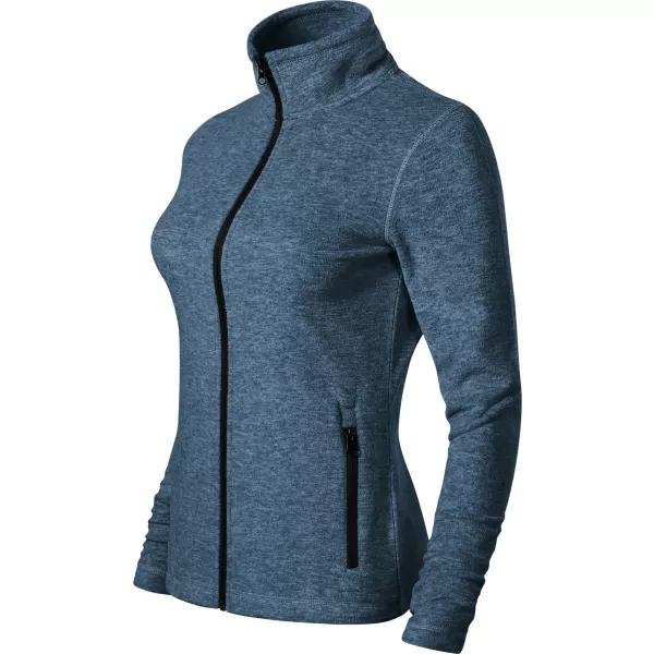  Hanorac de damă din micro polar MALFINI FACTOR 853 EVIDENȚIERI DE DENIM ÎNCHIS LA CULOARE 