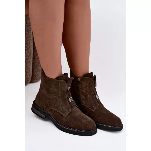  Pantofi de dama D&A CR62-3334 KAKI 