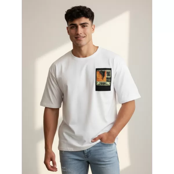  Tricou pentru bărbați DSTREET RX5301 ALB 