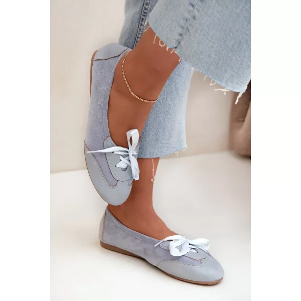  Balerini de dama BOTO 8531 ALBASTRU 