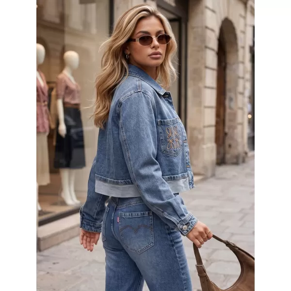  Geaca de dama DSTREET TY5901 ALBASTRU 