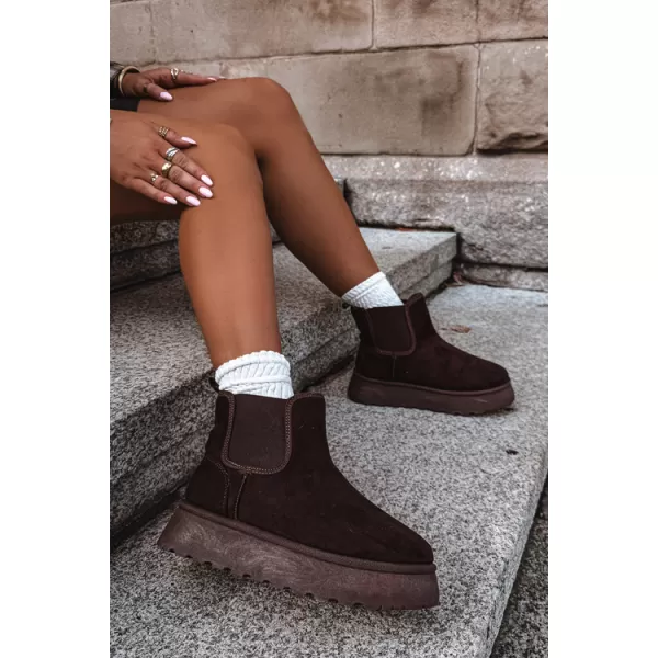  Pantofi de dama BIG STAR SHOES UU274174 UMBRE MARO/BEJ 