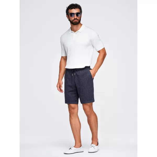  Pantaloni scurți pentru bărbați OMBRE OM-SRCS-0208 ALBASTRU MARIN 