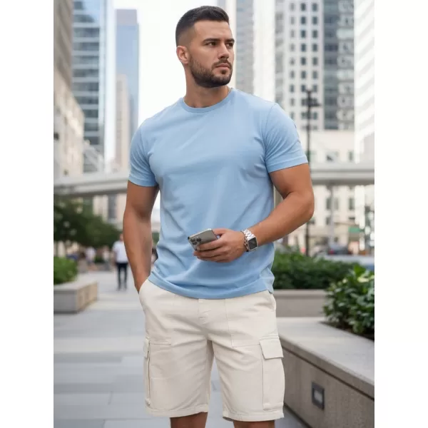  Tricou pentru bărbați DSTREET RX5680 ALBASTRU DESCHIS 