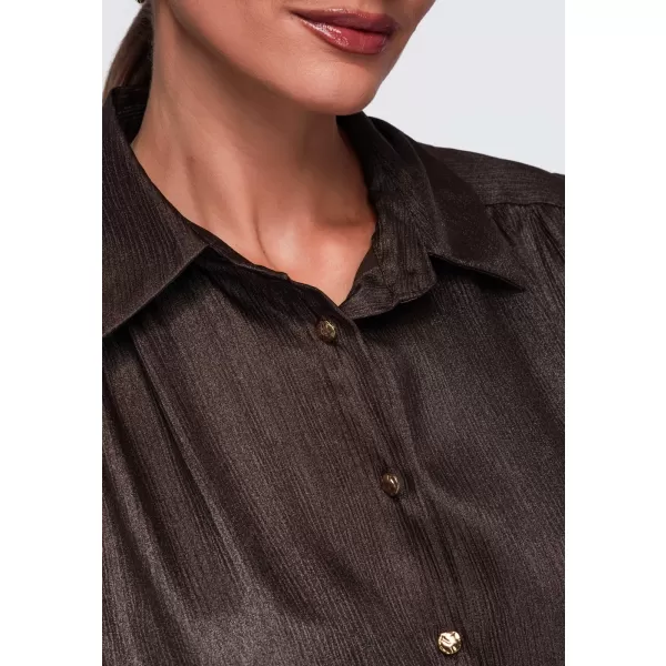  Cămașă de damă OMBRE OW-SH-E0071 MARO 