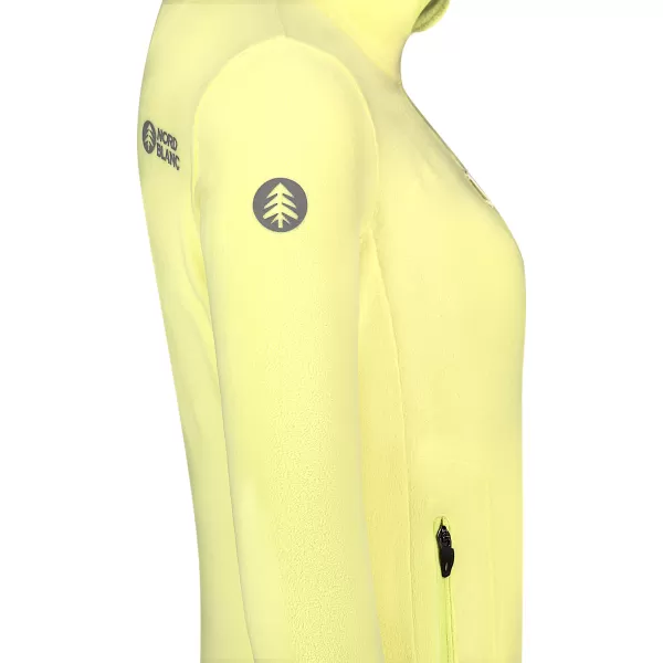  Hanorac ușor de damă din fleece NORDBLANC MAPLE NBSFL8374 GALBEN DESCHIS 