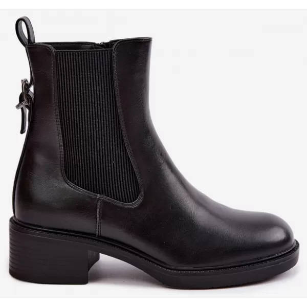  Botine de dama SERGIO LEONE BT-04 NEGRU 